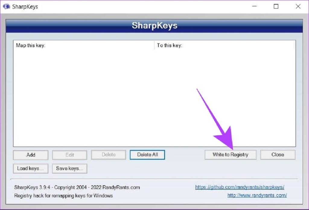 نحوه حذف تغییر چینش کلید صفحه کلید در Sharpkeys
