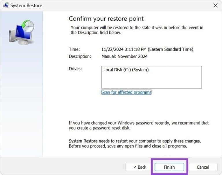 نحوه رفع پیغام Your PC Did Not Start Correctly در ویندوز 11 4