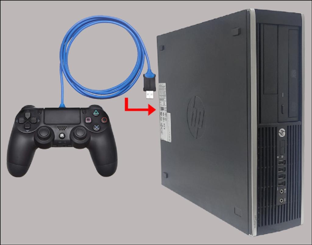 نحوه اتصال کنترلر PS4 به استیم با کابل USB