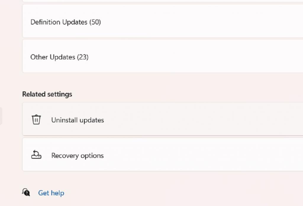 حل مشکل عدم شناسایی کارت گرافیک NVIDIA در ویندوز 11:حذف آخرین به روز رسانی 