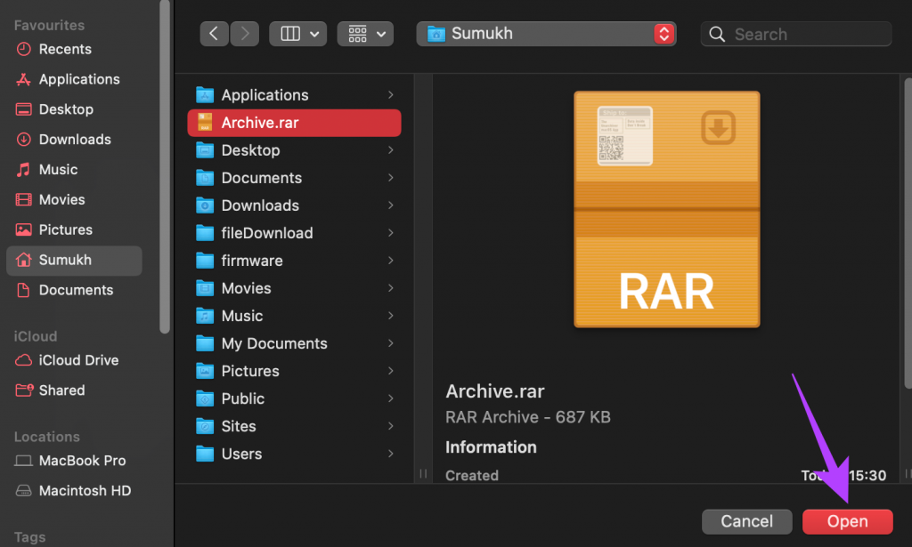 نحوه استخراج فایل های فشرده RAR در مک به صورت آنلاین 3