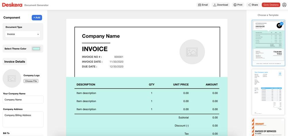 نحوه ساخت فاکتور با نرم افزار فاکتور (Invoicing) 1