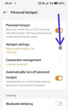 نحوه اشتراک گذاری کد QR Hotspot در اندروید 5