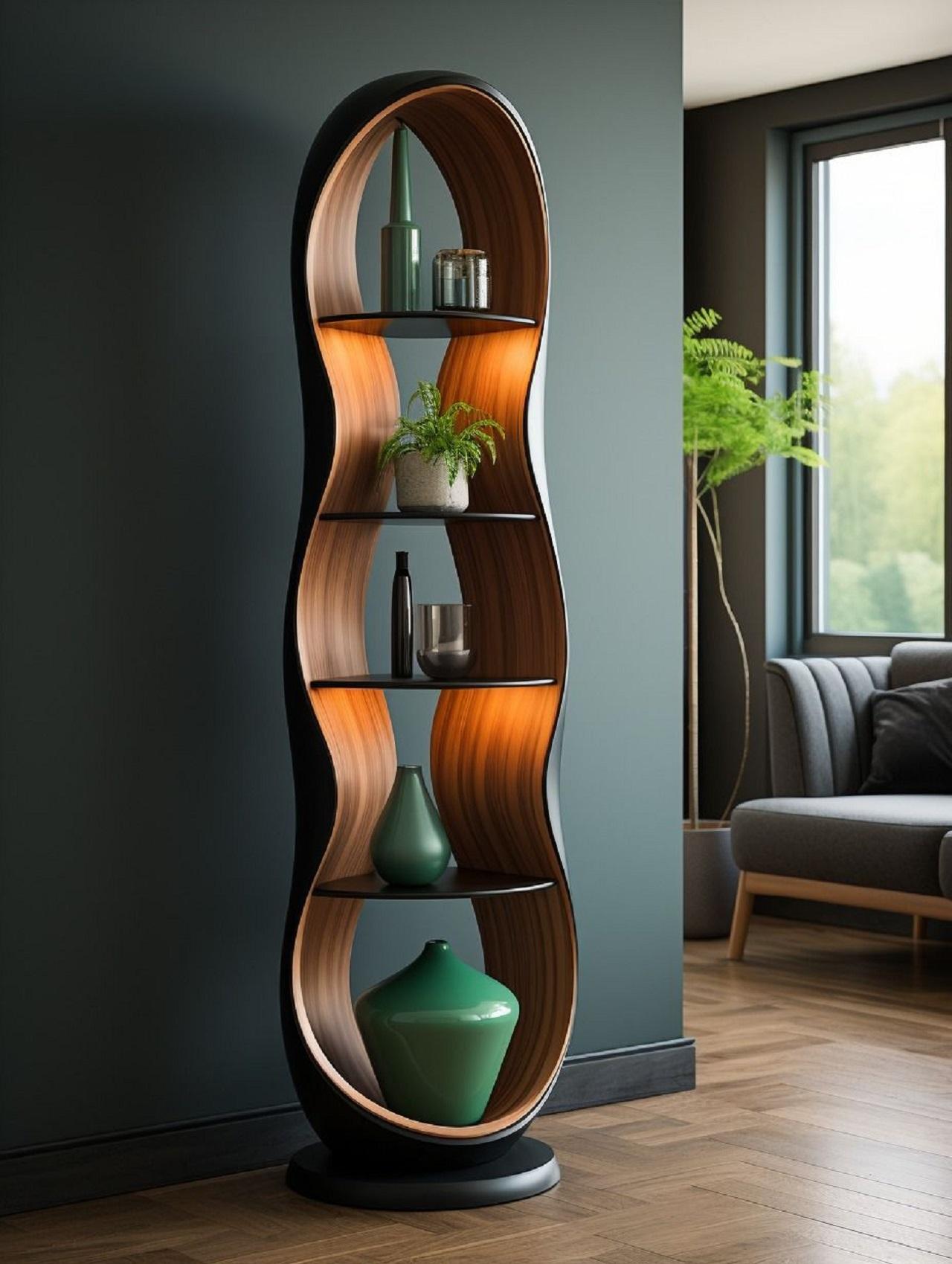 مدل استند چوبی مدرن3