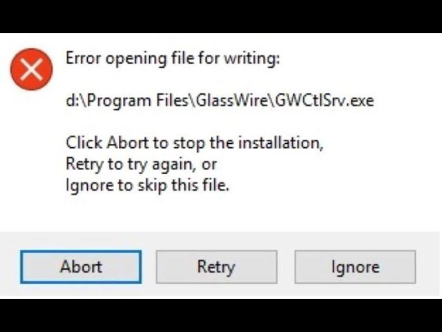 چه چیزی باعث ایجاد خطا در باز کردن فایل برای نوشتن می شود؟