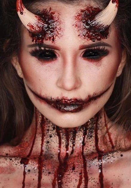 گریم ترسناک ساده برای هالووین 4
