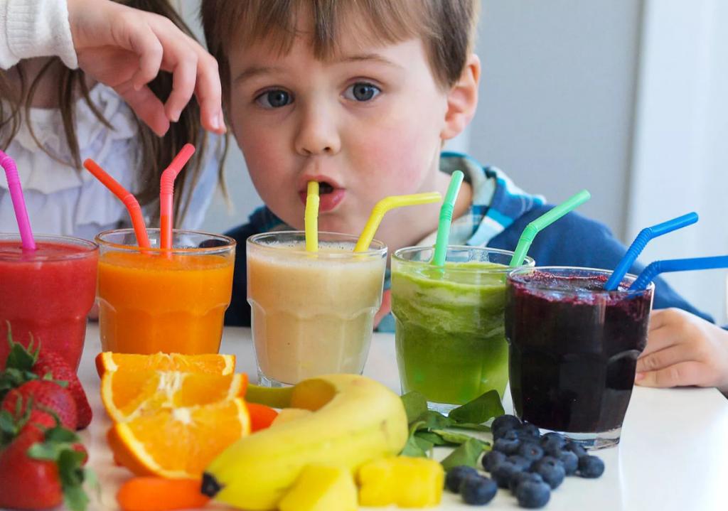فواید آب میوه و سبزیجات برای کودکان