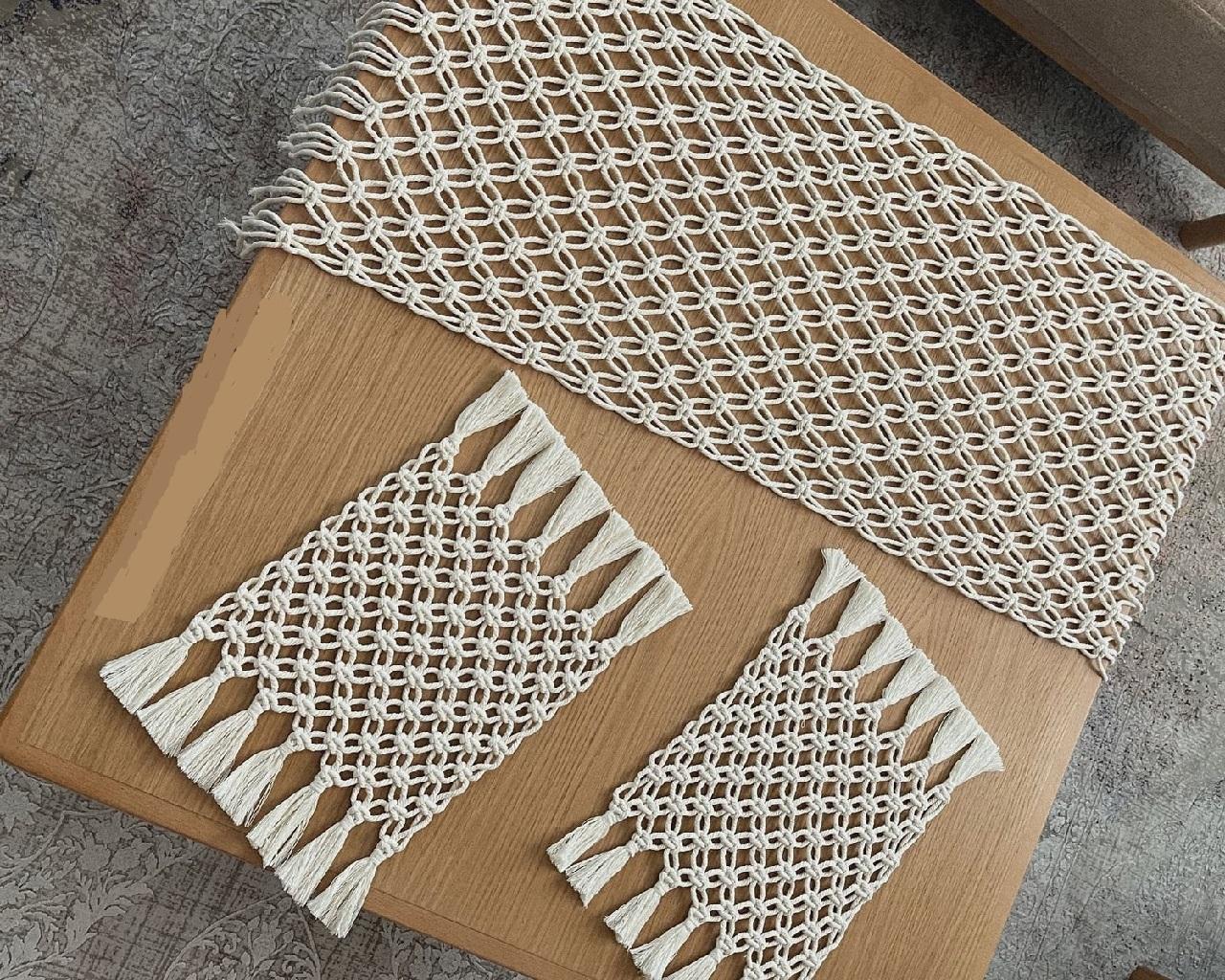 مدل رانر رومیزی مکرومه 3