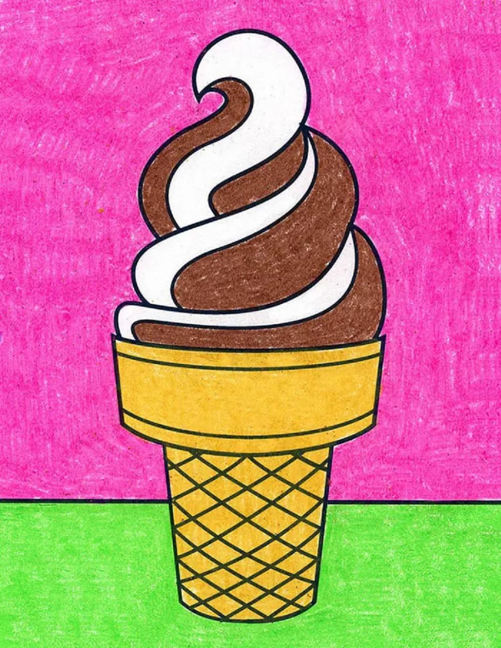 نقاشی ی بستنی 3