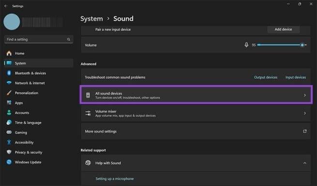نحوه رفع مشکل قطع شدن صدا در ویندوز 11 8
