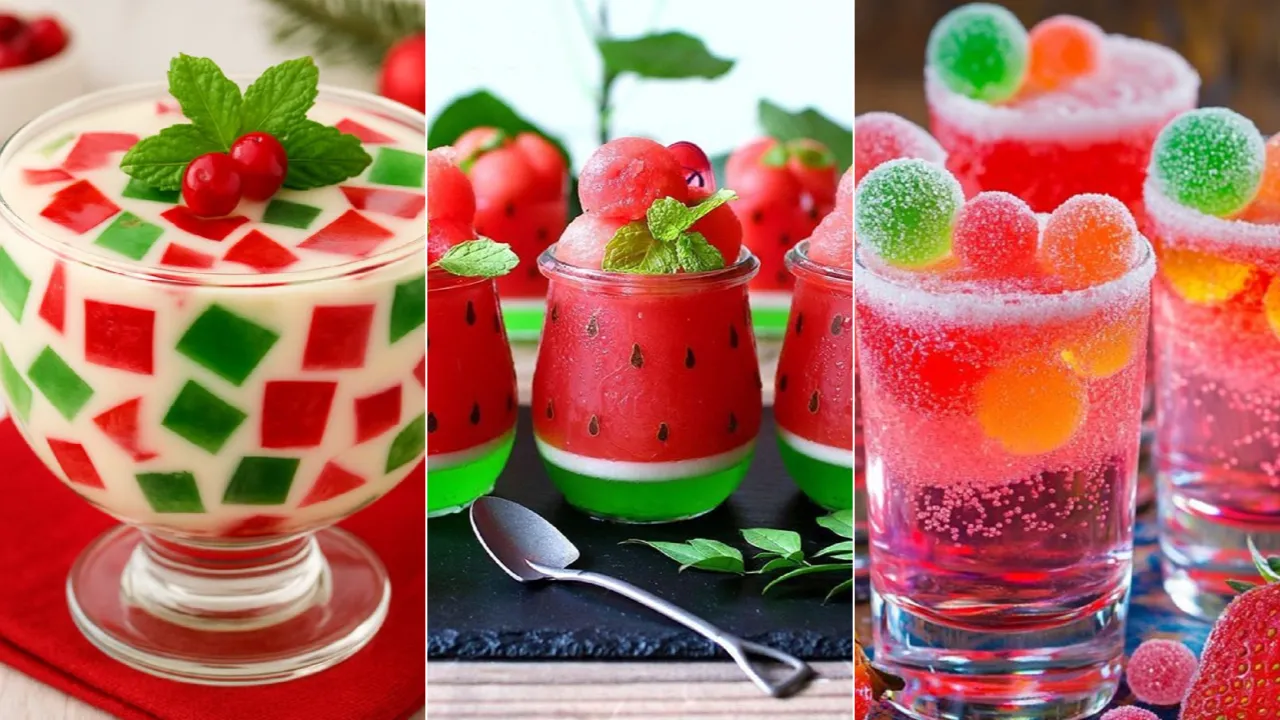 31 مدل ژله یلدایی لیوانی؛ ترکیب رنگ ها و طعم ها در یک لیوان