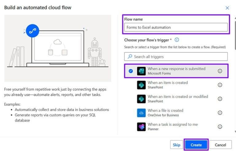 نحوه همگام سازی اکسل با Microsoft forms 6