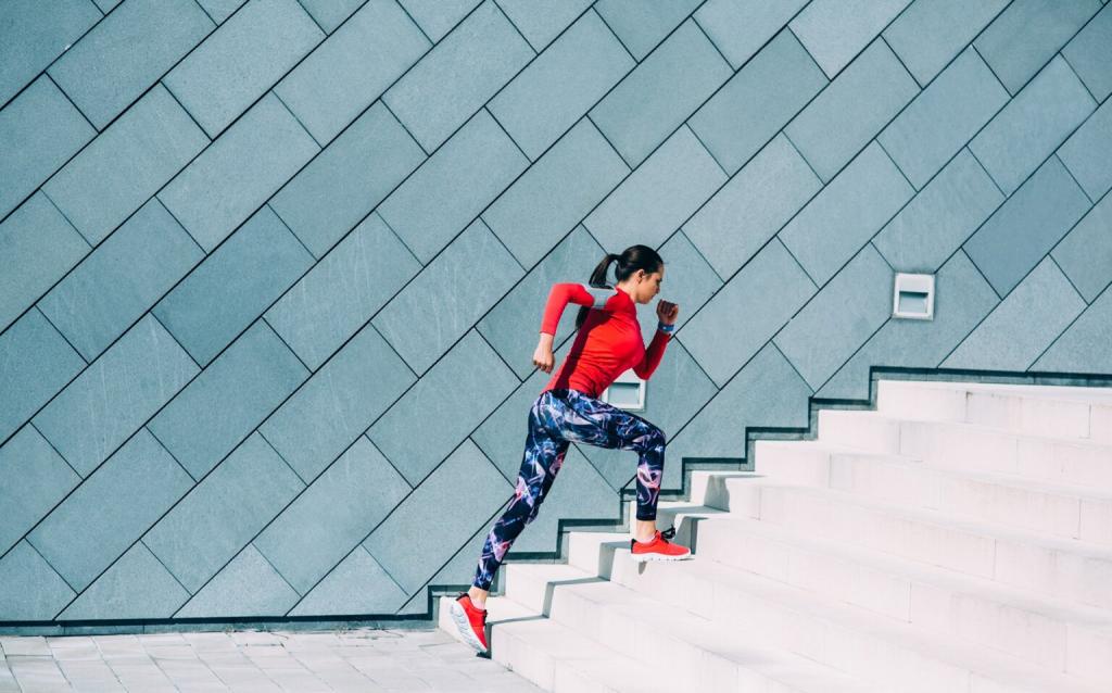  سوزاندن 500 کالری در روز با ورزش دویدن و بالا رفتن از پله ها