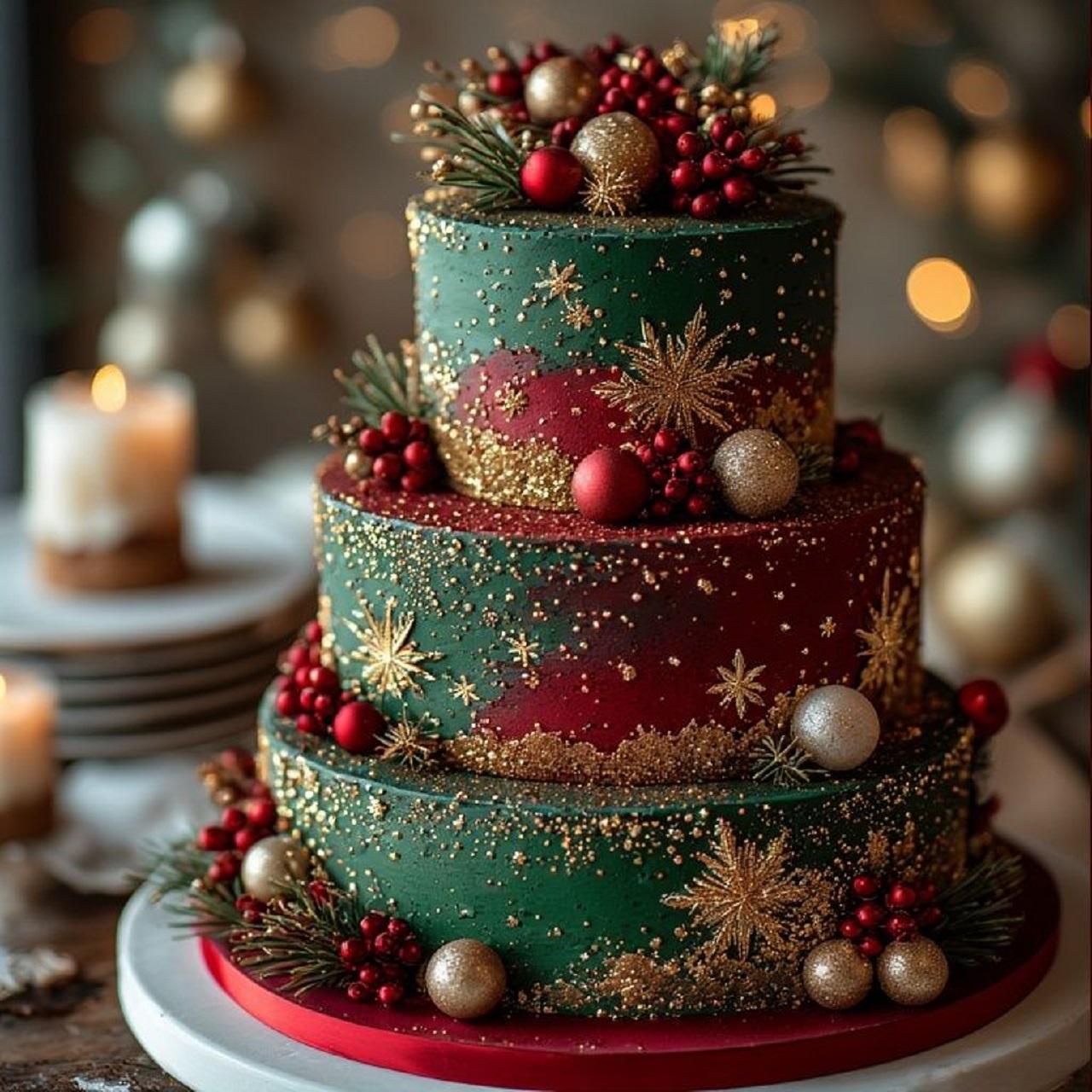 مدل کیک کریسمس لاکچری 2