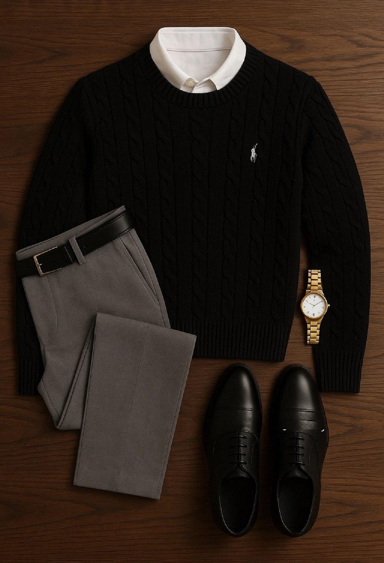 تیپ زمستانی شیک مردانه 4