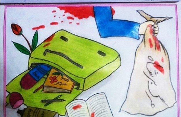 نقاشی برای روز دانش آموز 13 آبان 2