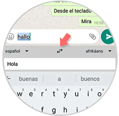 از Gboard برای ترجمه پیام های WhatsApp استفاده کنید3