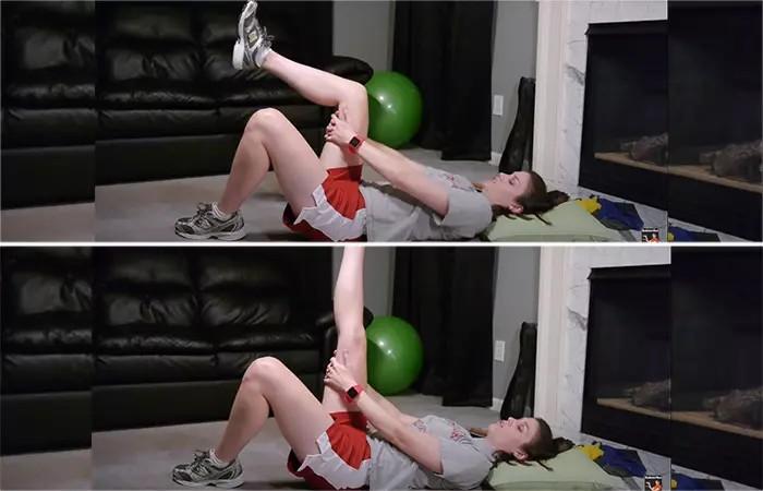 تقویت عضلات همسترینگ با تمرین اکستنشن زانو دراز کشیده