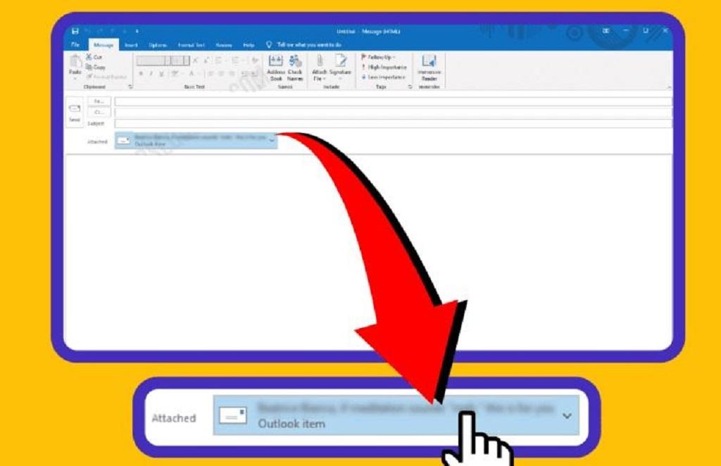 نحوه پیوست کردن یک ایمیل به ایمیل دیگر در Outlook 4