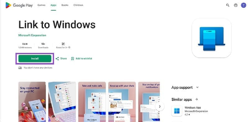اتصال گوشی اندروید به ویندوز 11 بدون کابل