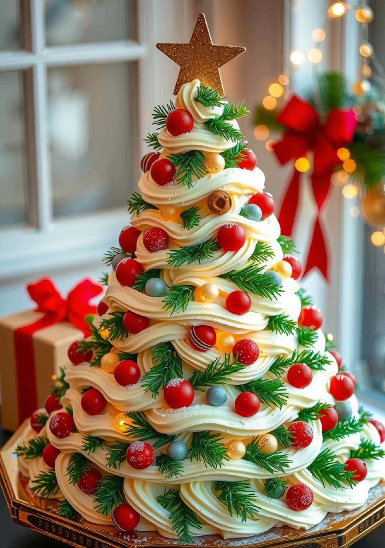 مدل کیک درخت کریسمس 3