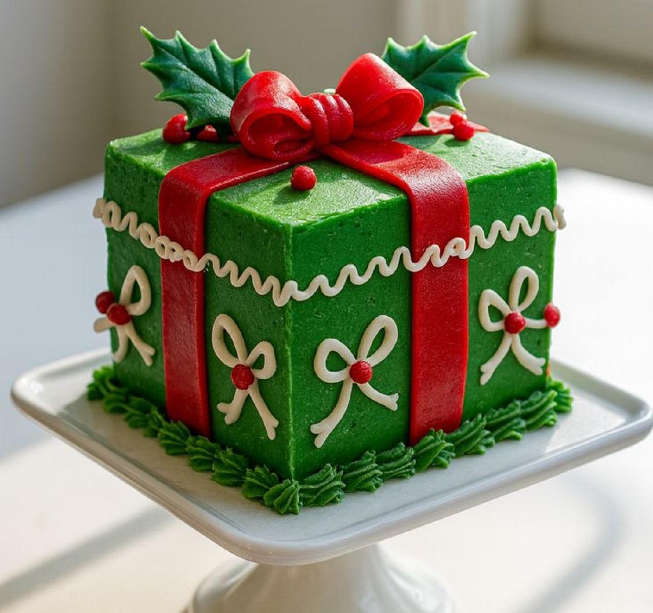 مدل کیک کریسمس ساده و شیک 4