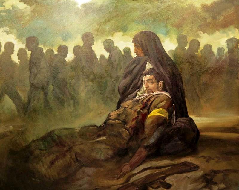 نقاشی دفاع مقدس سخت 3