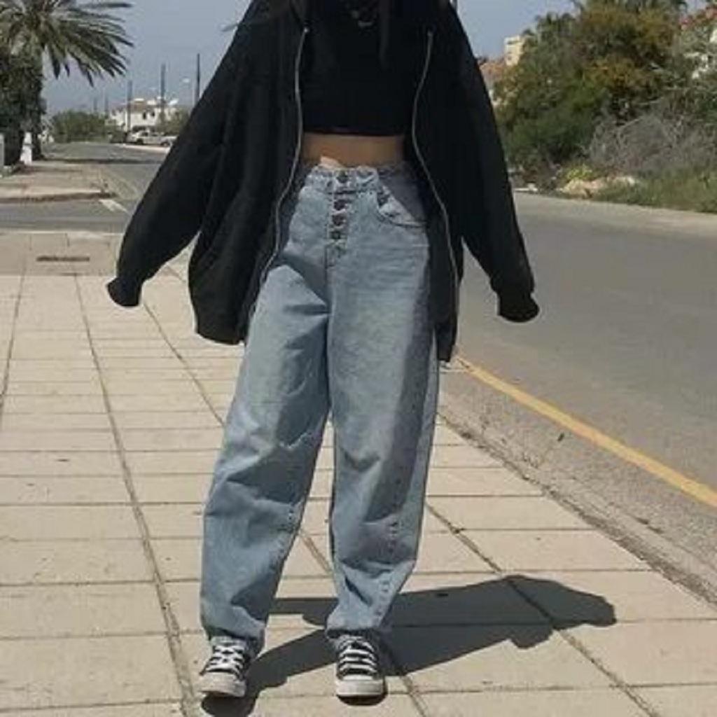 شلوار بگ دخترانه آبی3