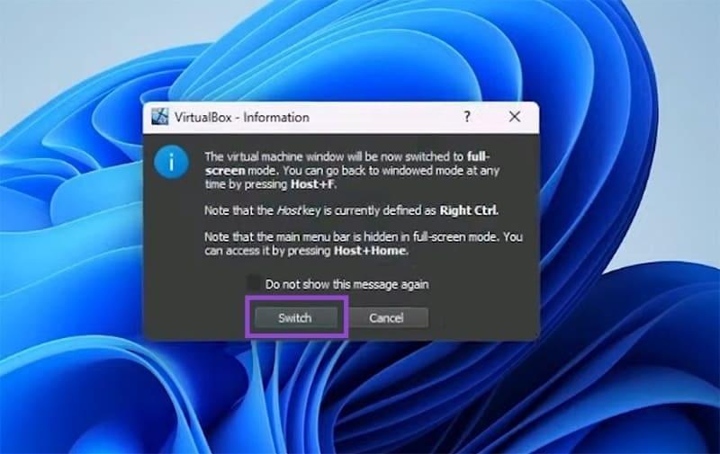 نحوه تغییر وضوح ویندوز در VirtualBox 4