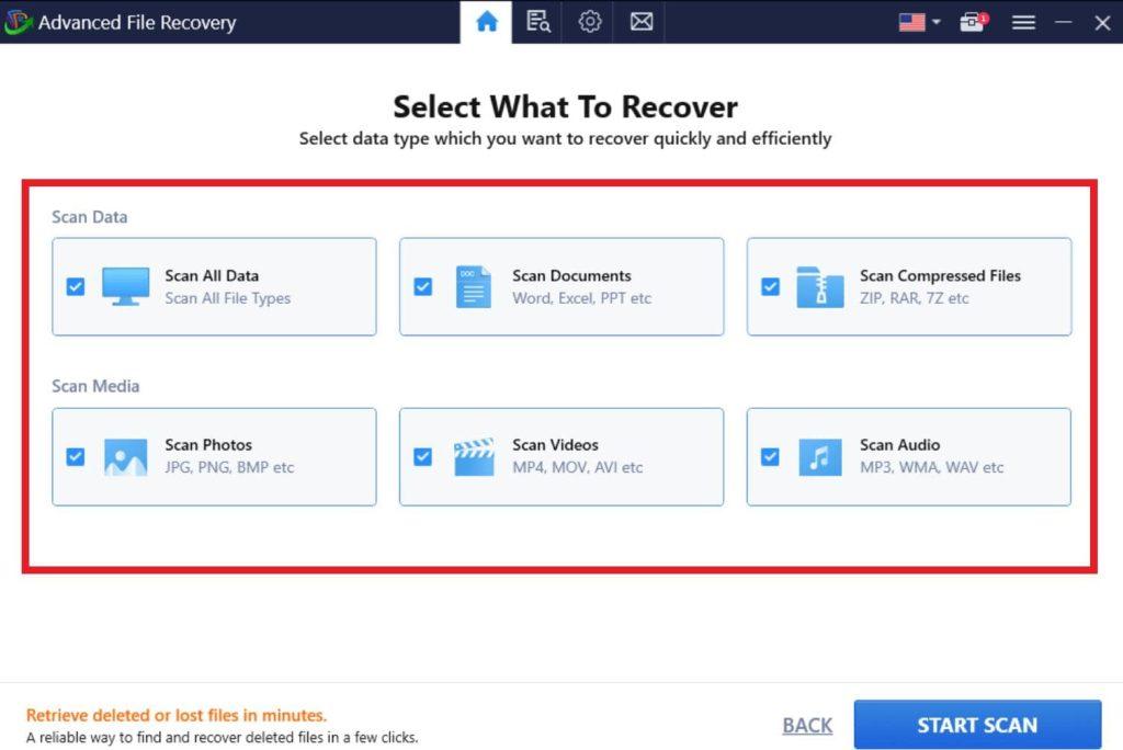 دانلود برنامه Advanced File Recovery