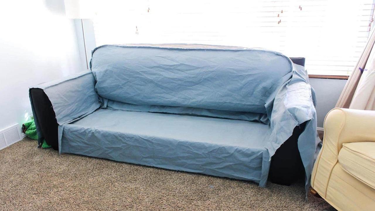 آموزش دوخت کاور مبل (پیراهن مبل) در خانه گام به گام و تصویری