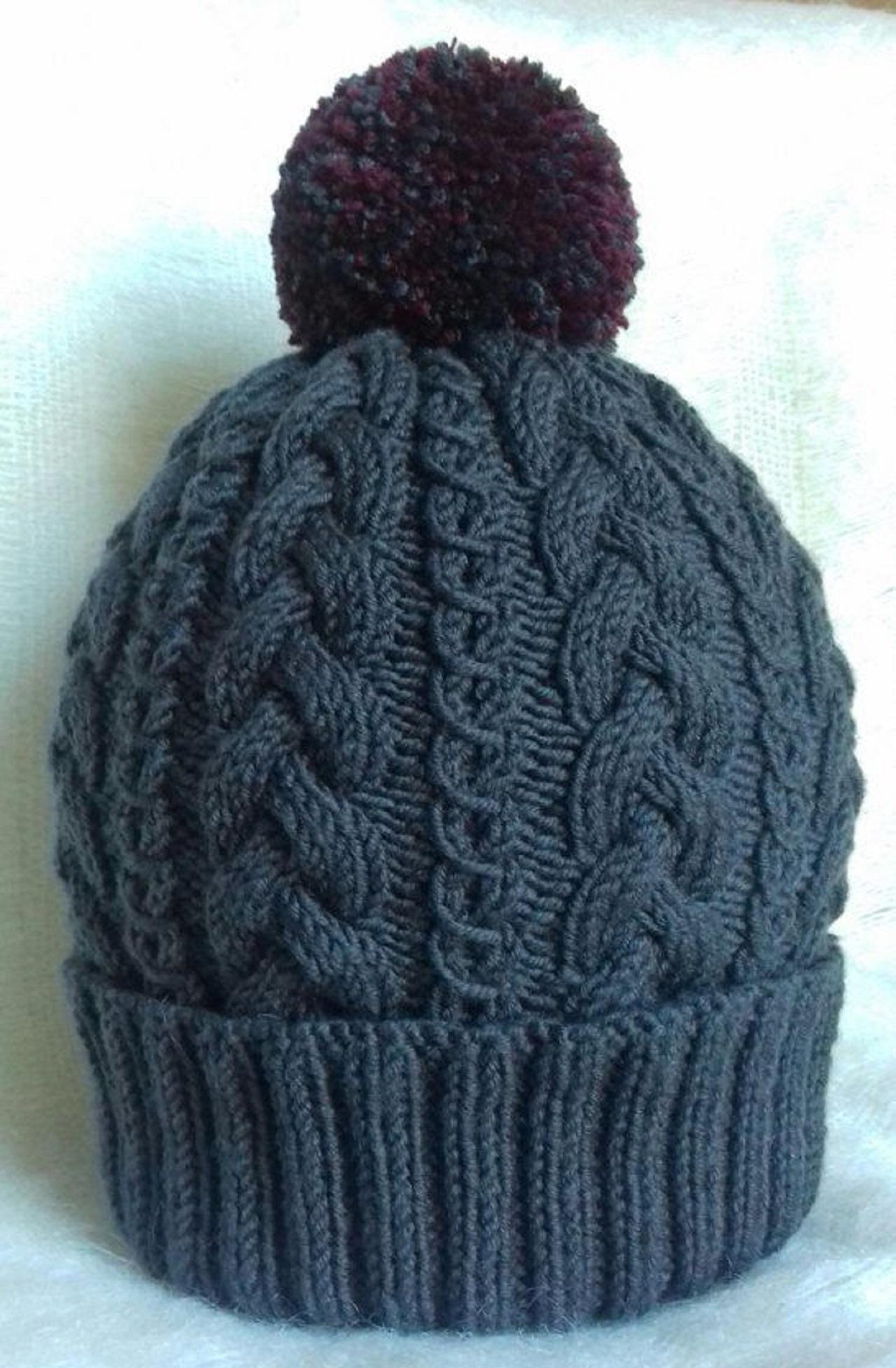 مدل کلاه بافتنی مردانه طرح&zwnj;دار و برجسته 3