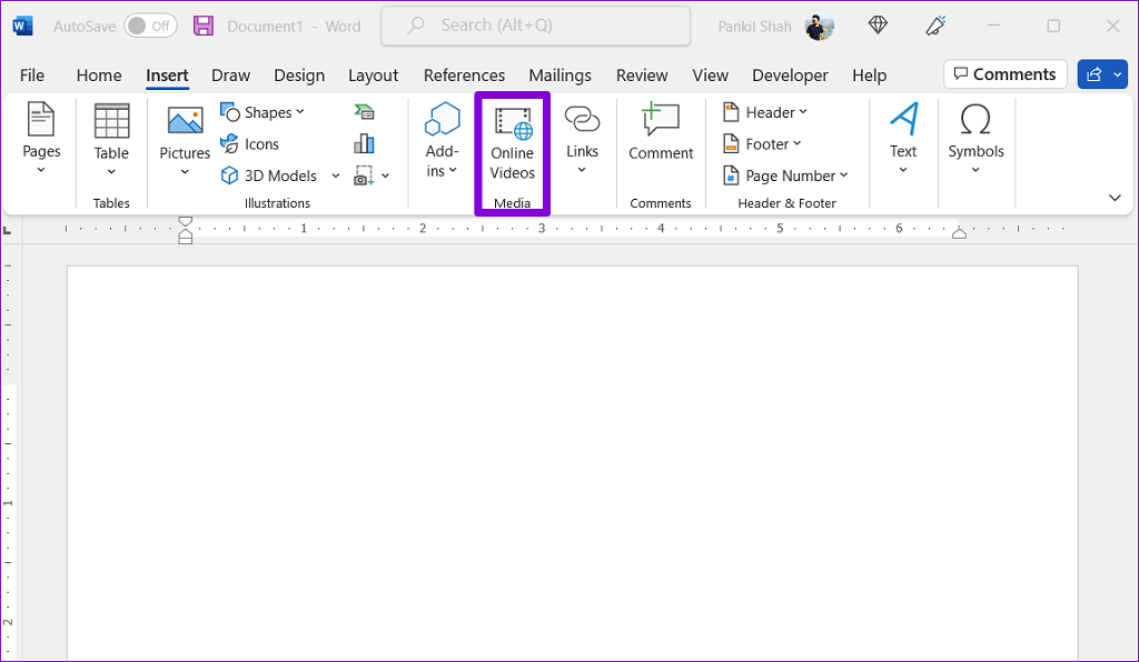 چگونه در ورد فیلم بگذاریم2
