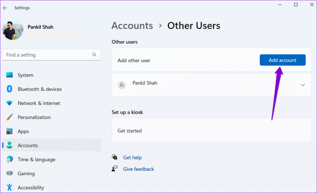 ساخت حساب کاربری محلی (local account)  در ویندوز 11 2