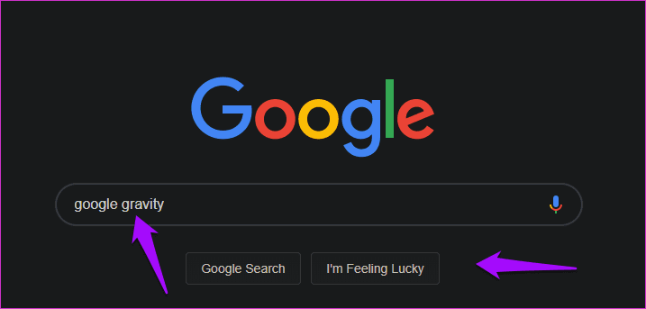  بهترین بازی مخفی گوگل: GOOGLE GRAVITY
