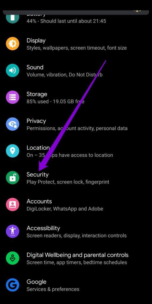 نحوه مشاهده وضعیت GOOGLE PLAY PROTECT1