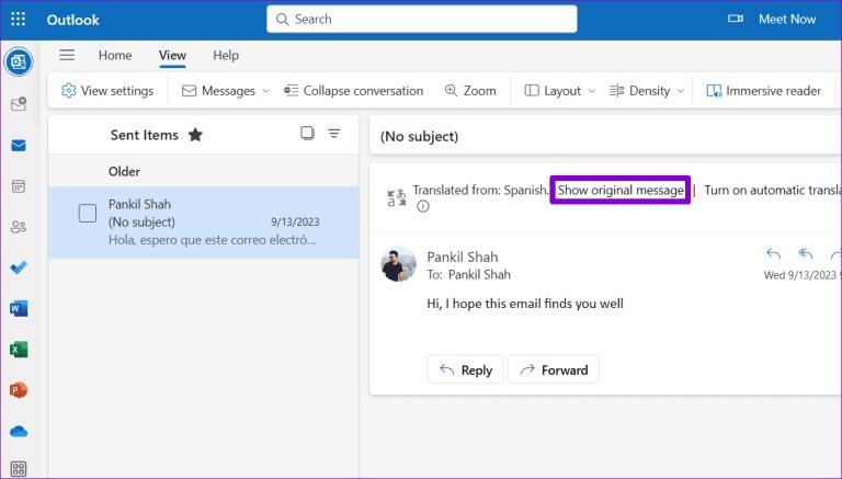 نحوه ترجمه ایمیل ها در Microsoft Outlook 19