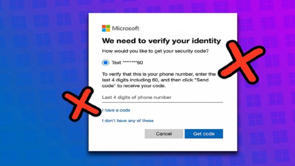 رفع مشکل عدم ارسال کد امنیتی تایید هویت اکانت مایکروسافت