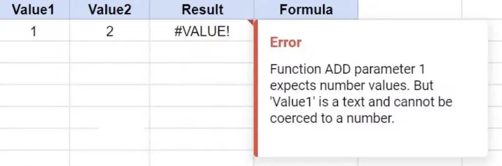 رایج ترین خطاهای تجزیه فرمول در Google Sheets 6