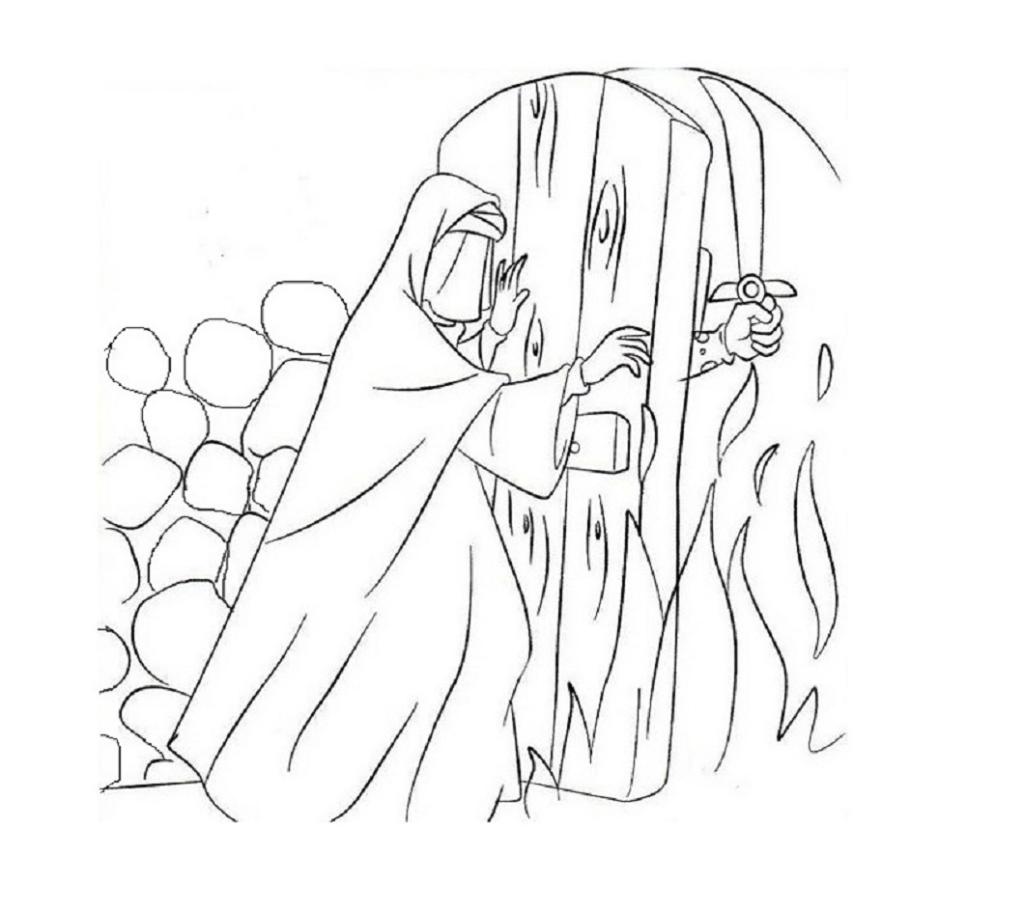 نقاشی شهادت حضرت فاطمه سخت 3