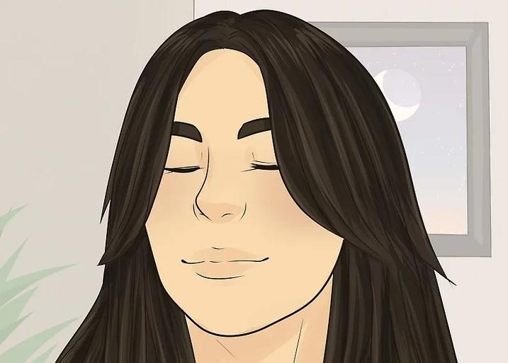 نحوه استایل کردن موی چتری پرده ای 17