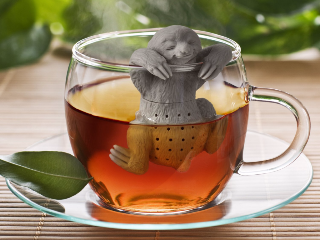 استفاده از چای دم کن (نوعی صافی) برای چای داغ اولونگ