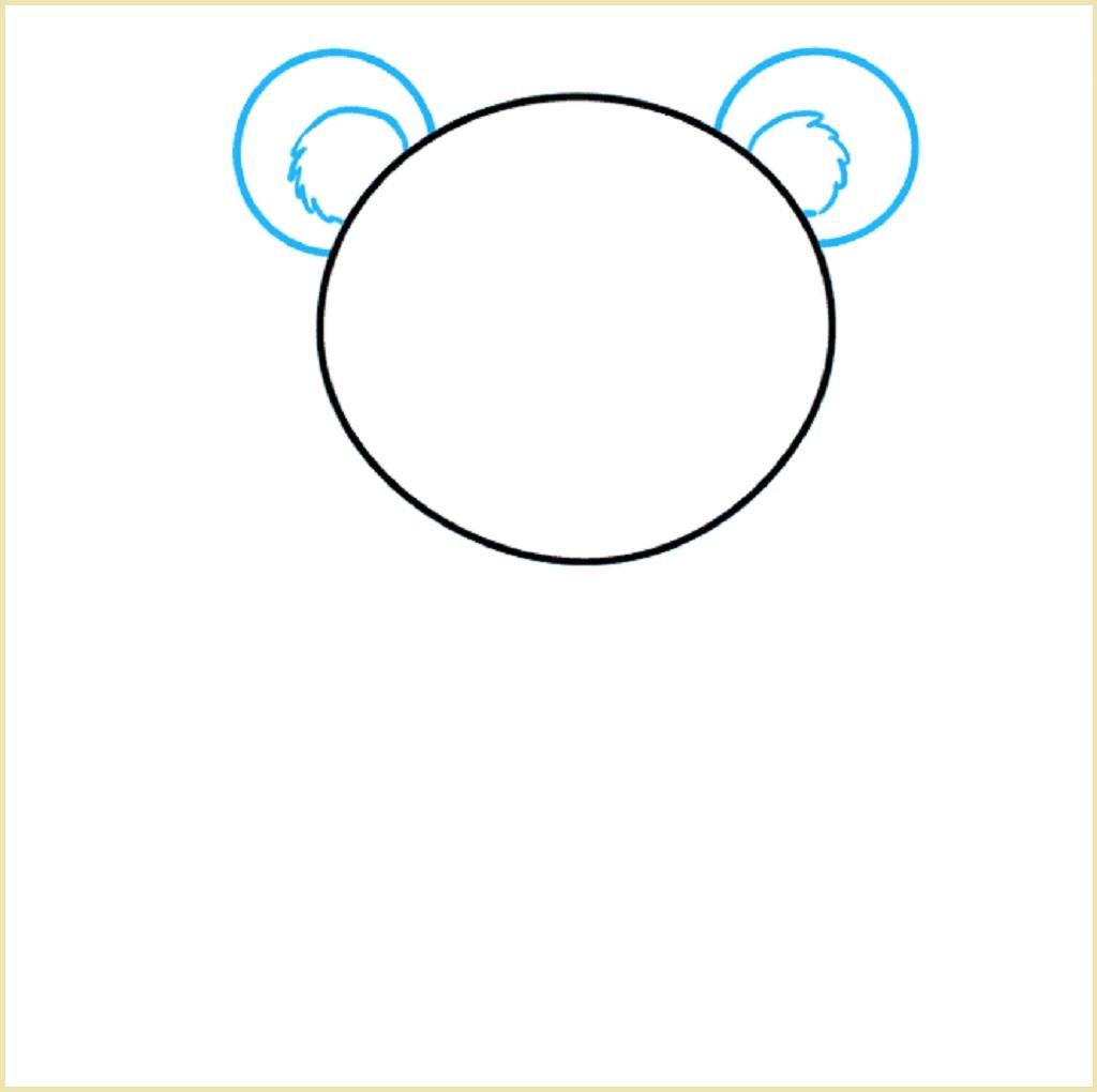 طرز کشیدن گوش های خرس عروسکی