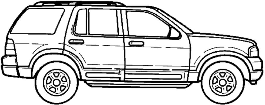 مدل نقاشی ماشین شاسی بلند 1