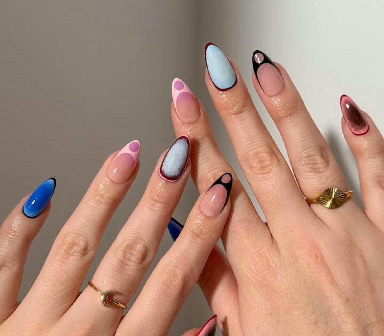 طرح ناخن زمستانی خاص به شکل هنر پاپ آرورا