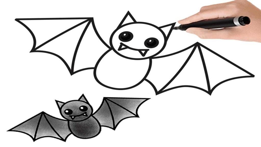 18 ایده کشیدن نقاشی خفاش کودکانه، بزرگسال، ساده، سخت و فانتزی ترسناک