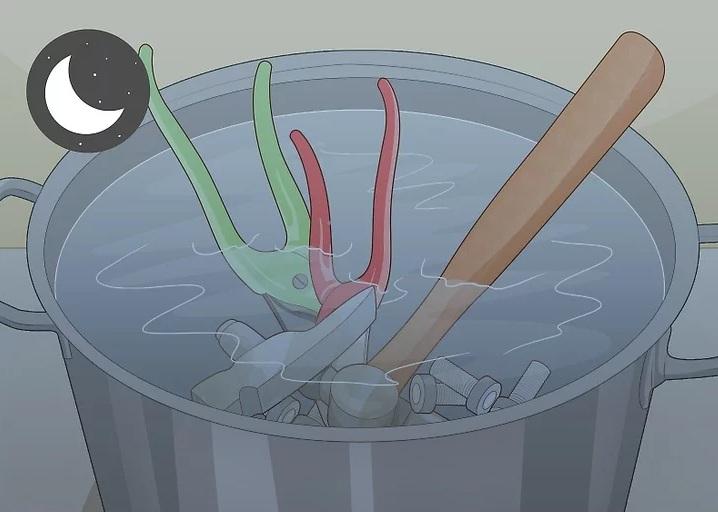 نحوه تمیز کردن ابزارهای قدیمی 11