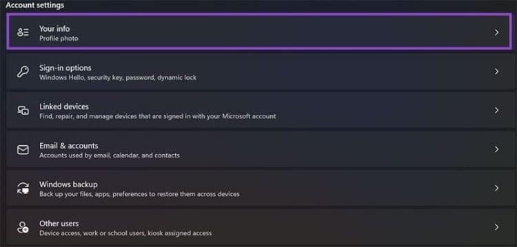 روش های بازیابی رمز و نام کاربری ویندوز 11 3