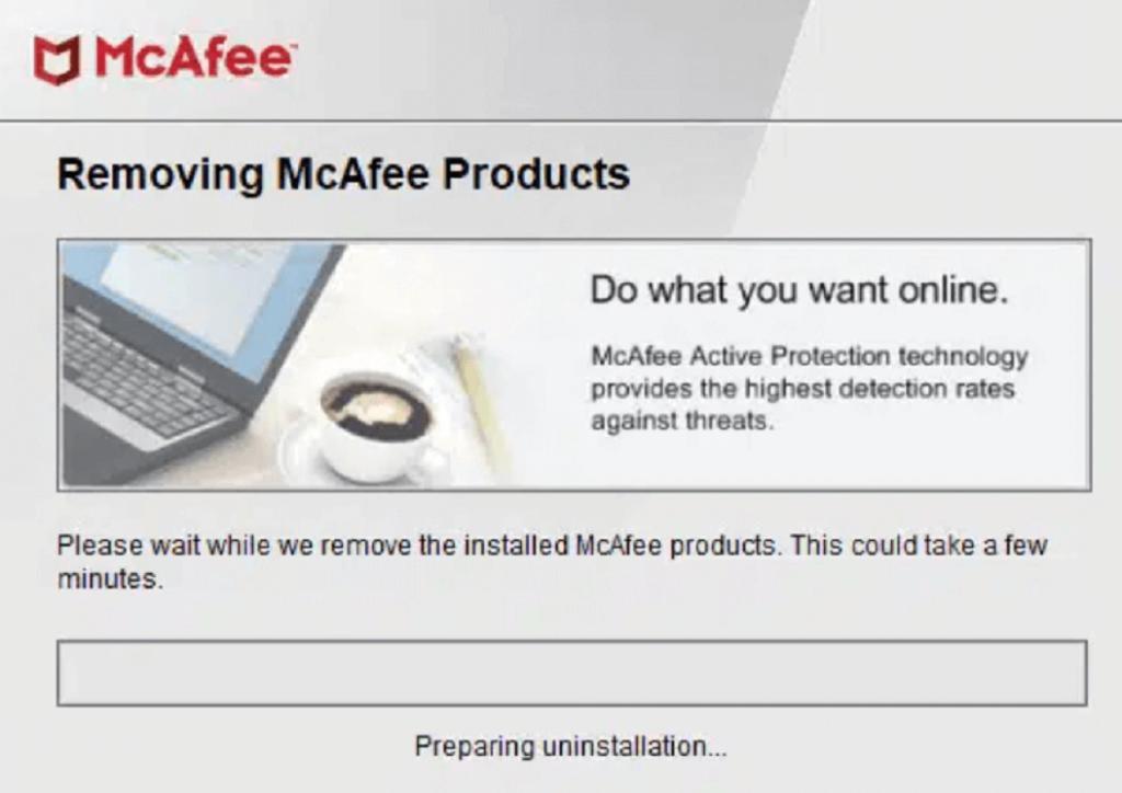  حذف McAfee با استفاده از ابزار MCPR
