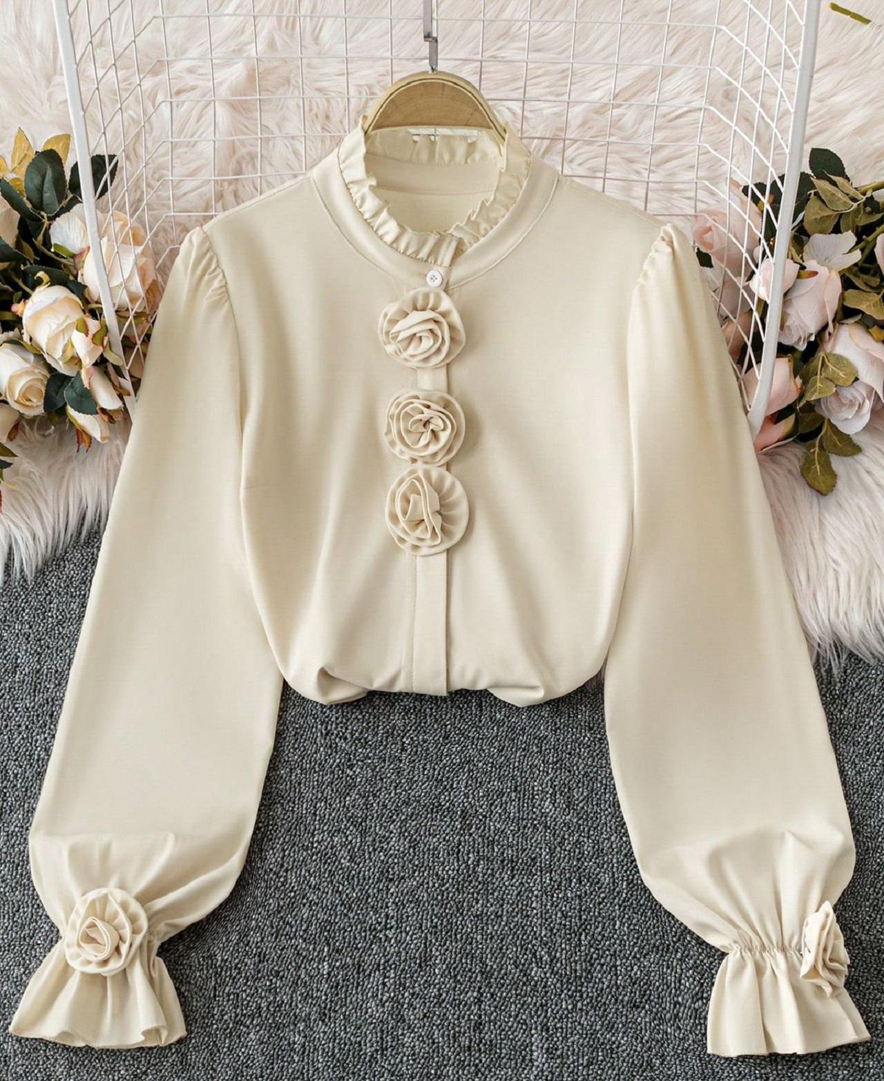 مدل شومیز دخترانه سفید 3